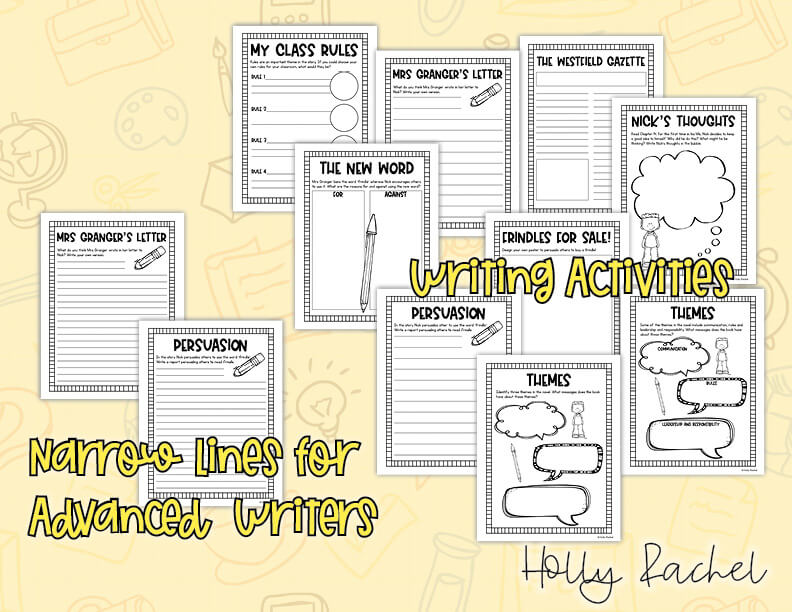 frindle writing activities
