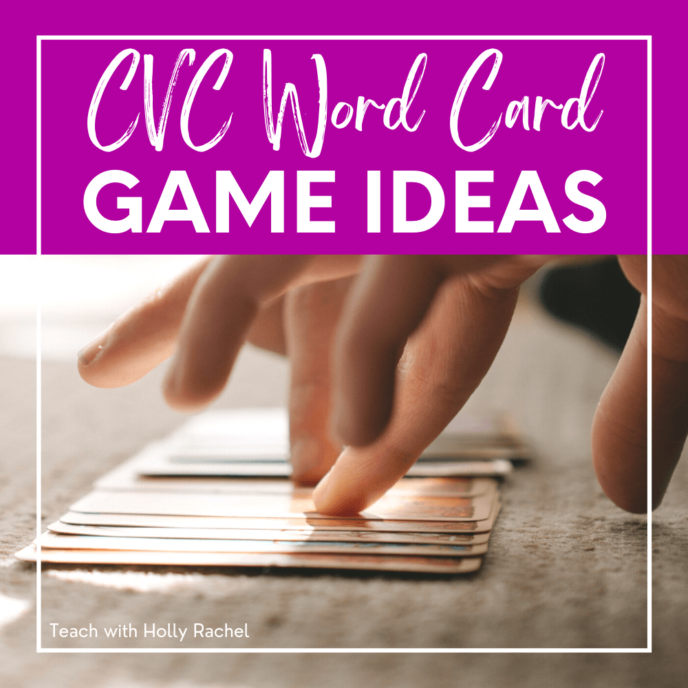 CVC WORD & CVCC CCVC WORDS CARD GAME - Crash Decodable Words Games